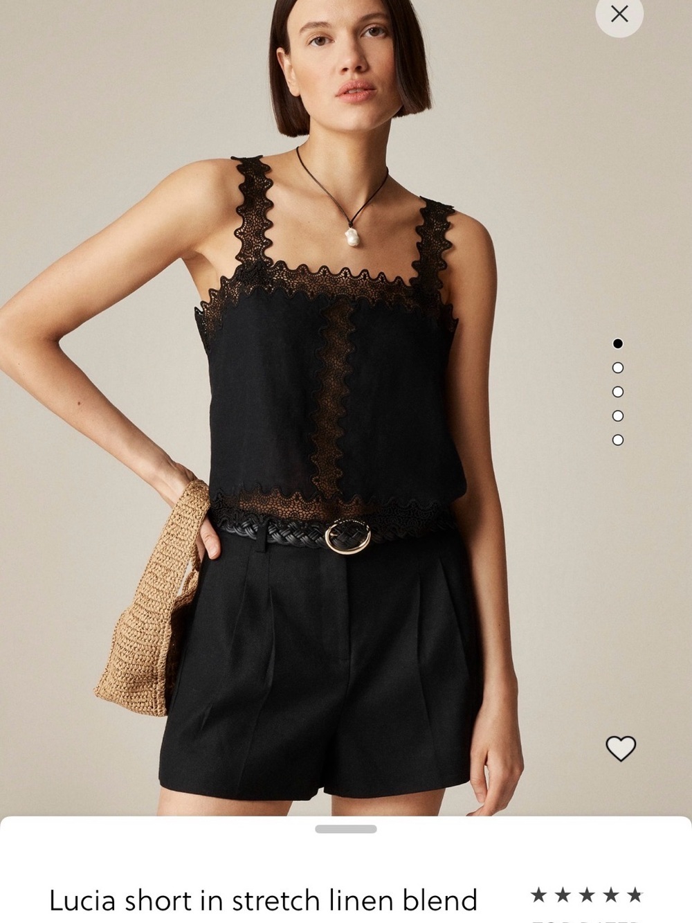 Like new size 14 women’s J Crew Black Tailored Pleated linen blend Shorts. - Picture 2 of 12